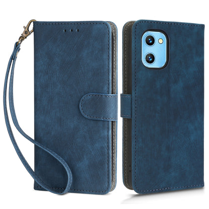 For Umidigi G1 / G1 Max Phone Stand Case PU Leather RFID Blocking Wallet Protective Cover with Strap