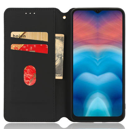 For Umidigi G1 / G1 Max Imprinted Rhombus Pattern PU Leather+TPU Cover Stand Phone Wallet Case