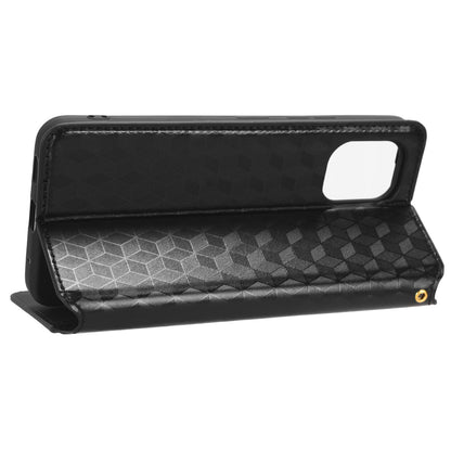 For Umidigi G1 / G1 Max Imprinted Rhombus Pattern PU Leather+TPU Cover Stand Phone Wallet Case