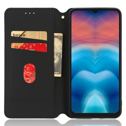 For Umidigi G1 / G1 Max Imprinted Rhombus Pattern PU Leather+TPU Cover Stand Phone Wallet Case
