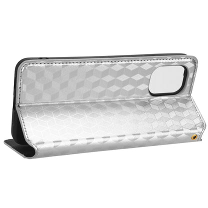 For Umidigi G1 / G1 Max Imprinted Rhombus Pattern PU Leather+TPU Cover Stand Phone Wallet Case