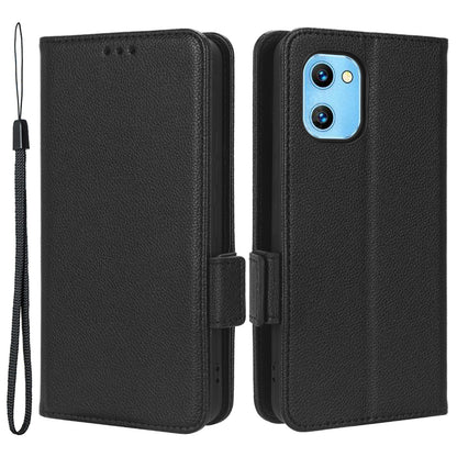 For Umidigi G1 / G1 Max PU Leather Case Litchi Texture Folio Flip Wallet Stand Phone Cover