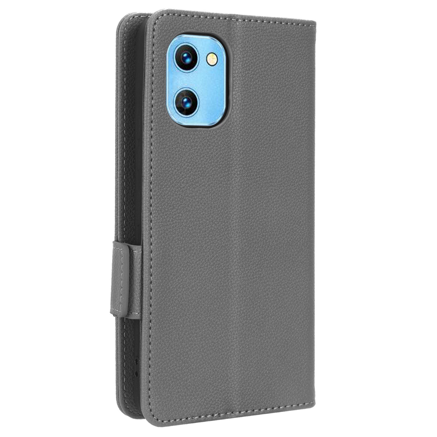 For Umidigi G1 / G1 Max PU Leather Case Litchi Texture Folio Flip Wallet Stand Phone Cover