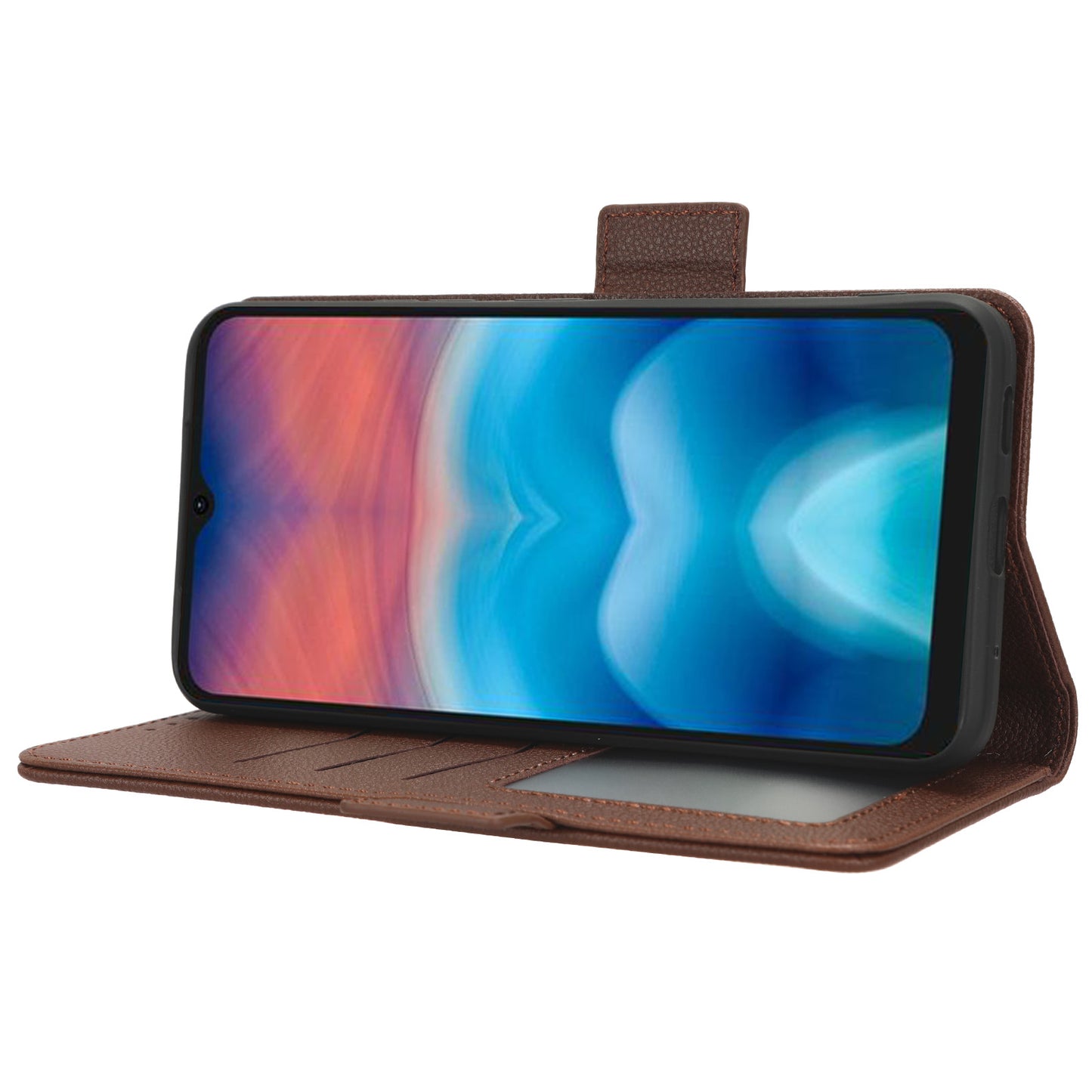 For Umidigi G1 / G1 Max PU Leather Case Litchi Texture Folio Flip Wallet Stand Phone Cover