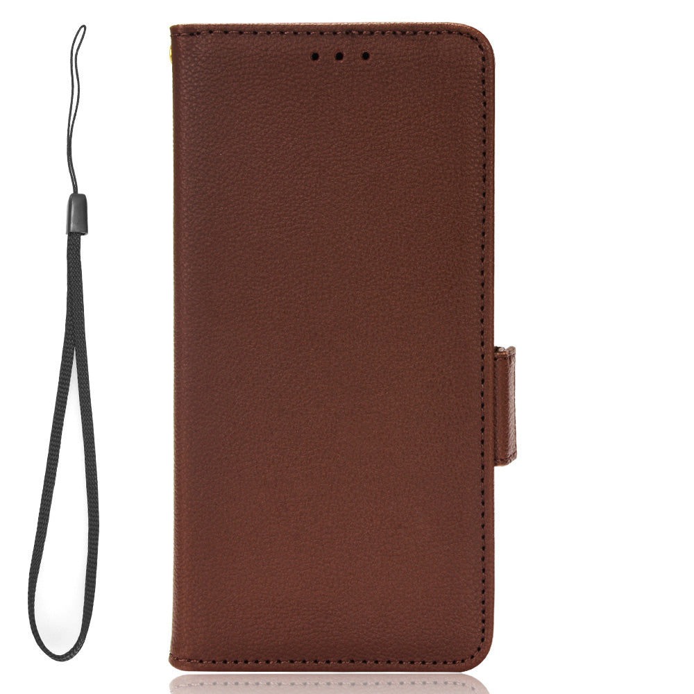 For Umidigi G1 / G1 Max PU Leather Case Litchi Texture Folio Flip Wallet Stand Phone Cover