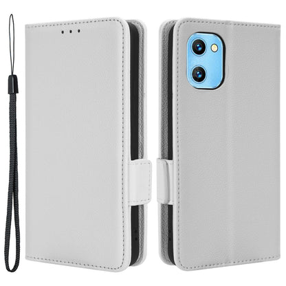For Umidigi G1 / G1 Max PU Leather Case Litchi Texture Folio Flip Wallet Stand Phone Cover