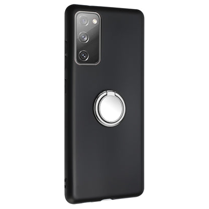 For Samsung Galaxy S20 FE / S20 FE 5G / S20 FE 2022 / S20 Lite Matte TPU Phone Cover with Ring Kickstand