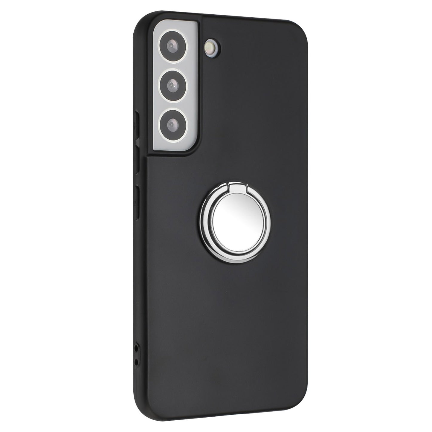 Ring Kickstand TPU Cover for Samsung Galaxy S21 FE 5G Matte Phone Case Support Car Magnet Mount