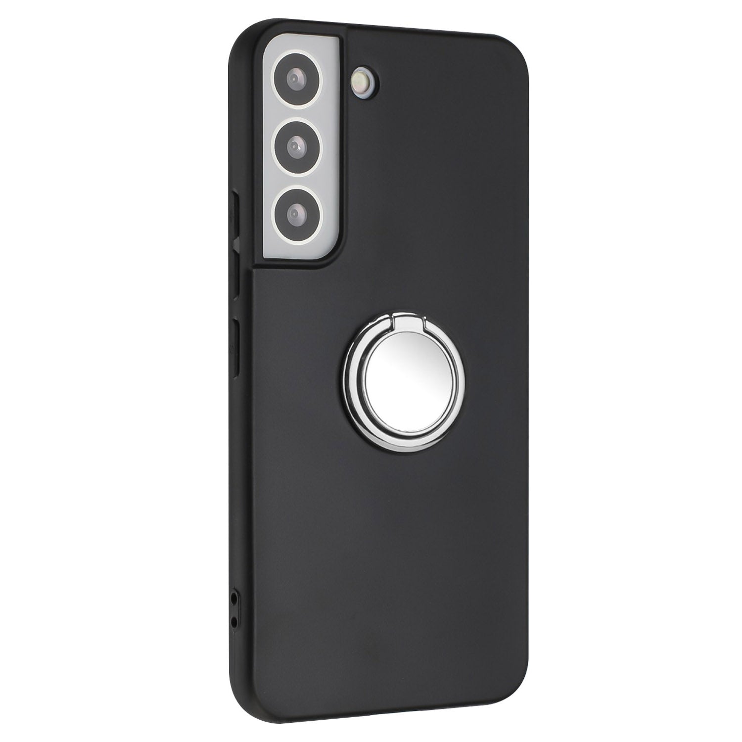 Ring Kickstand TPU Cover for Samsung Galaxy S21 FE 5G Matte Phone Case Support Car Magnet Mount