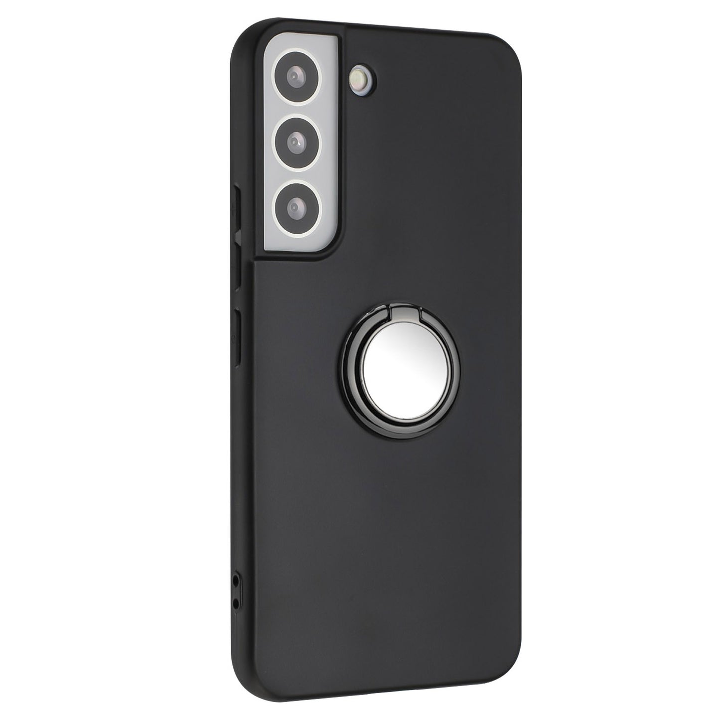 Ring Kickstand TPU Cover for Samsung Galaxy S21 FE 5G Matte Phone Case Support Car Magnet Mount