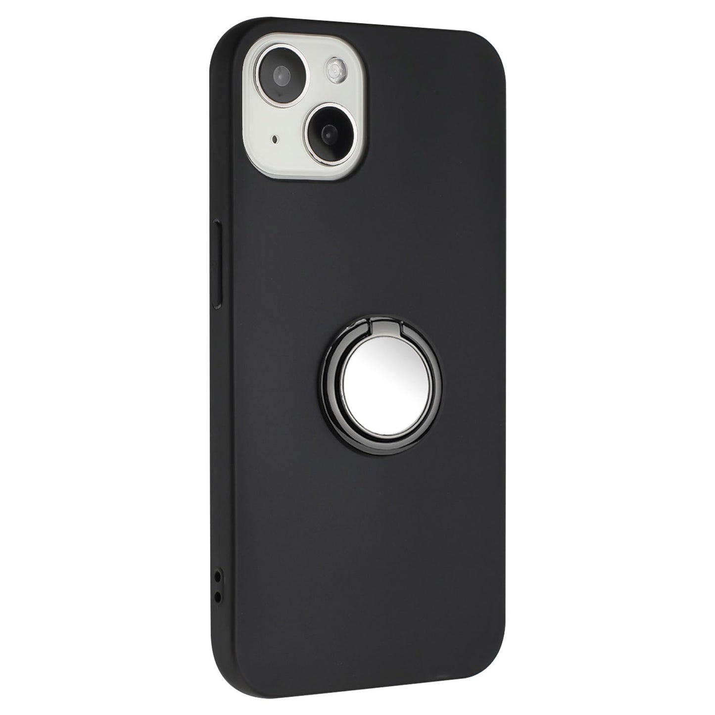 Ring Kickstand TPU Cover for iPhone 13 6.1 inch Frosted Phone Case Support Car Magnet Mount