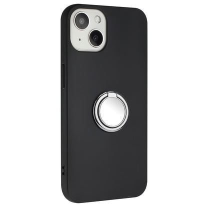 Ring Kickstand TPU Cover for iPhone 13 6.1 inch Frosted Phone Case Support Car Magnet Mount