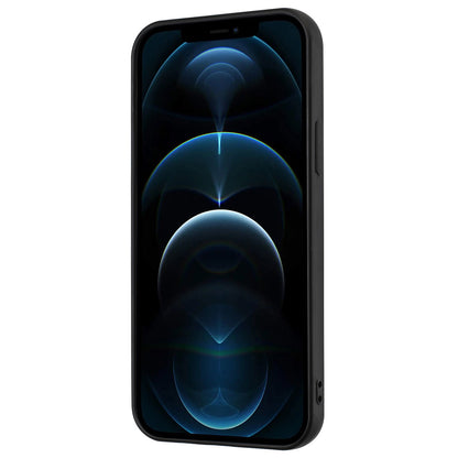 Mobile Phone Shell for iPhone 12 / 12 Pro 6.1 inch Ring Holder Kickstand Matte TPU Cover Support Car Magnet Mount