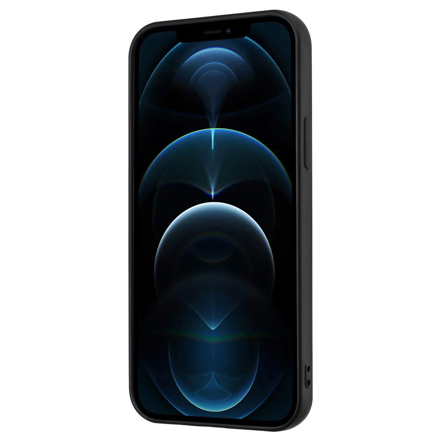 Mobile Phone Shell for iPhone 12 / 12 Pro 6.1 inch Ring Holder Kickstand Matte TPU Cover Support Car Magnet Mount