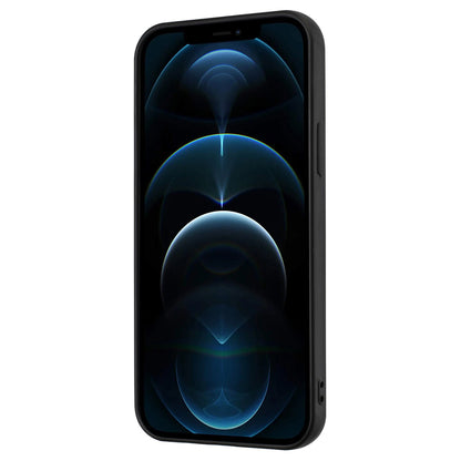 Mobile Phone Shell for iPhone 12 / 12 Pro 6.1 inch Ring Holder Kickstand Matte TPU Cover Support Car Magnet Mount