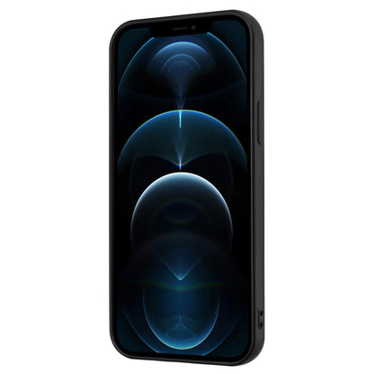 Mobile Phone Shell for iPhone 12 / 12 Pro 6.1 inch Ring Holder Kickstand Matte TPU Cover Support Car Magnet Mount