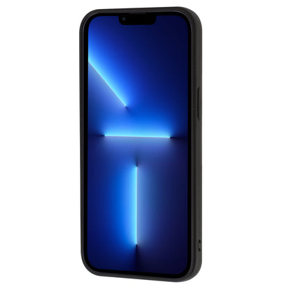 Mobile Phone Shell for iPhone 13 Pro 6.1 inch Soft Matte TPU Cover with Ring Holder Kickstand