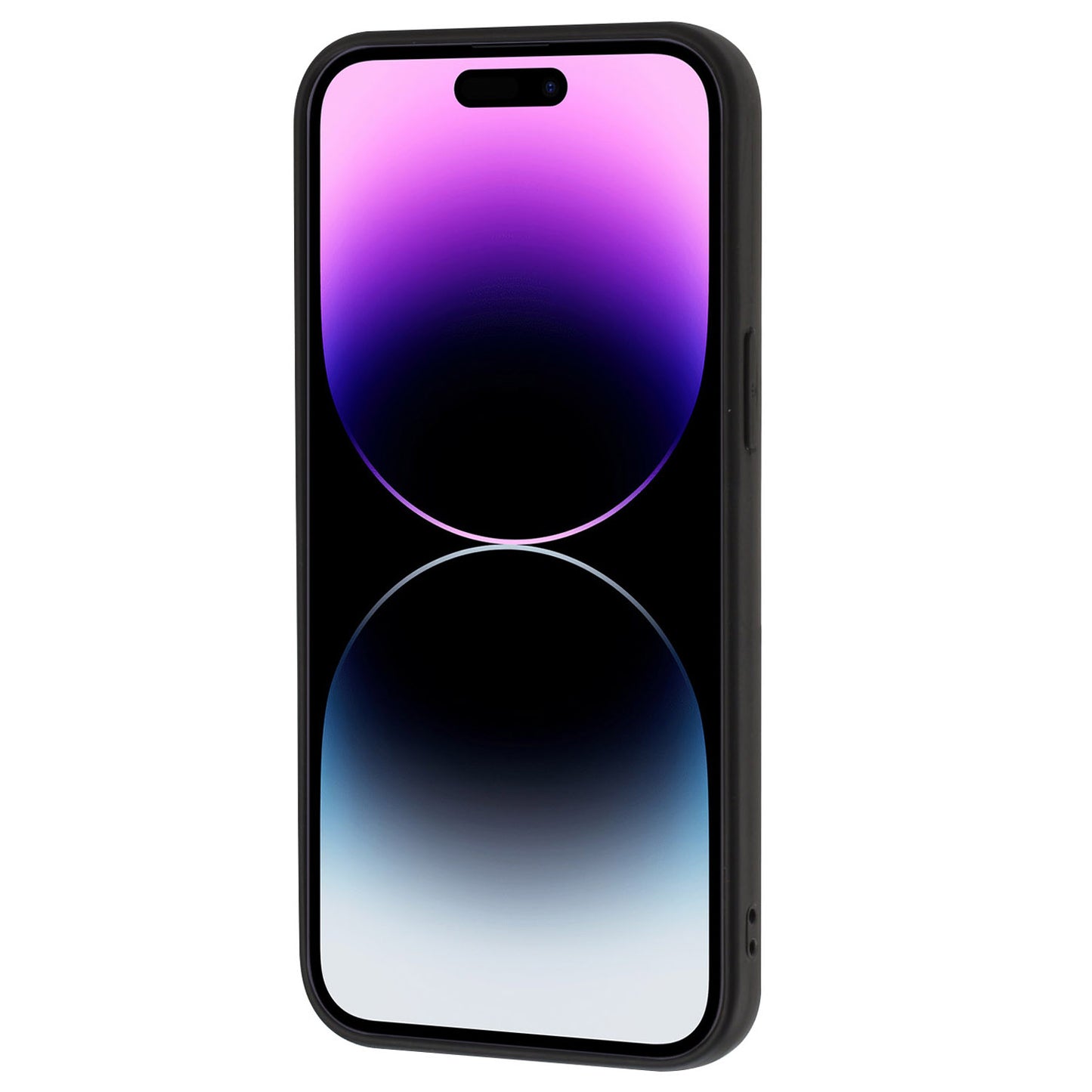 For iPhone 14 Pro Max Soft TPU Cover Frosted Mobile Phone Shell with Ring Holder Kickstand