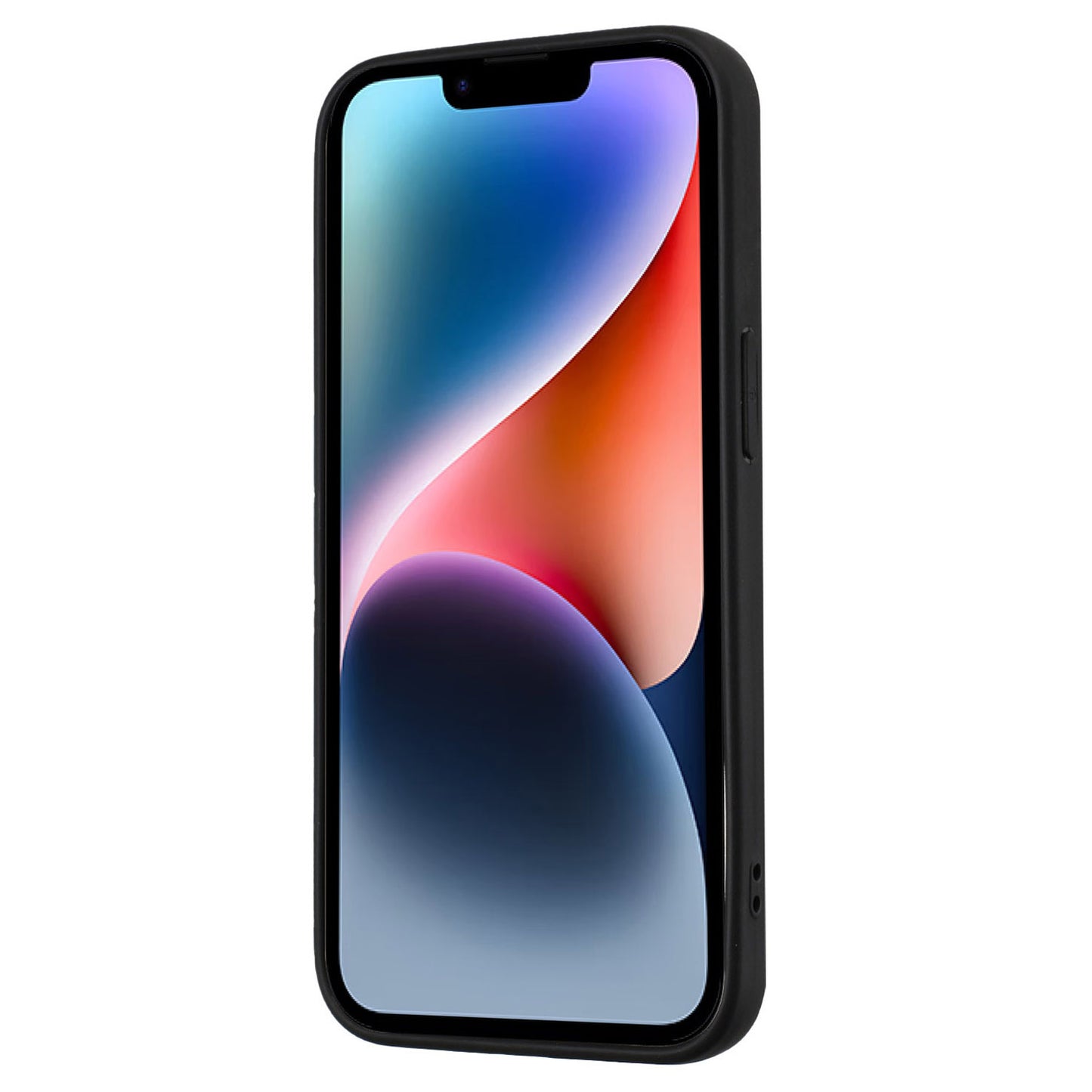 For iPhone 14 Plus Anti-drop Frosted TPU Cover Ring Holder Kickstand Soft Mobile Phone Shell