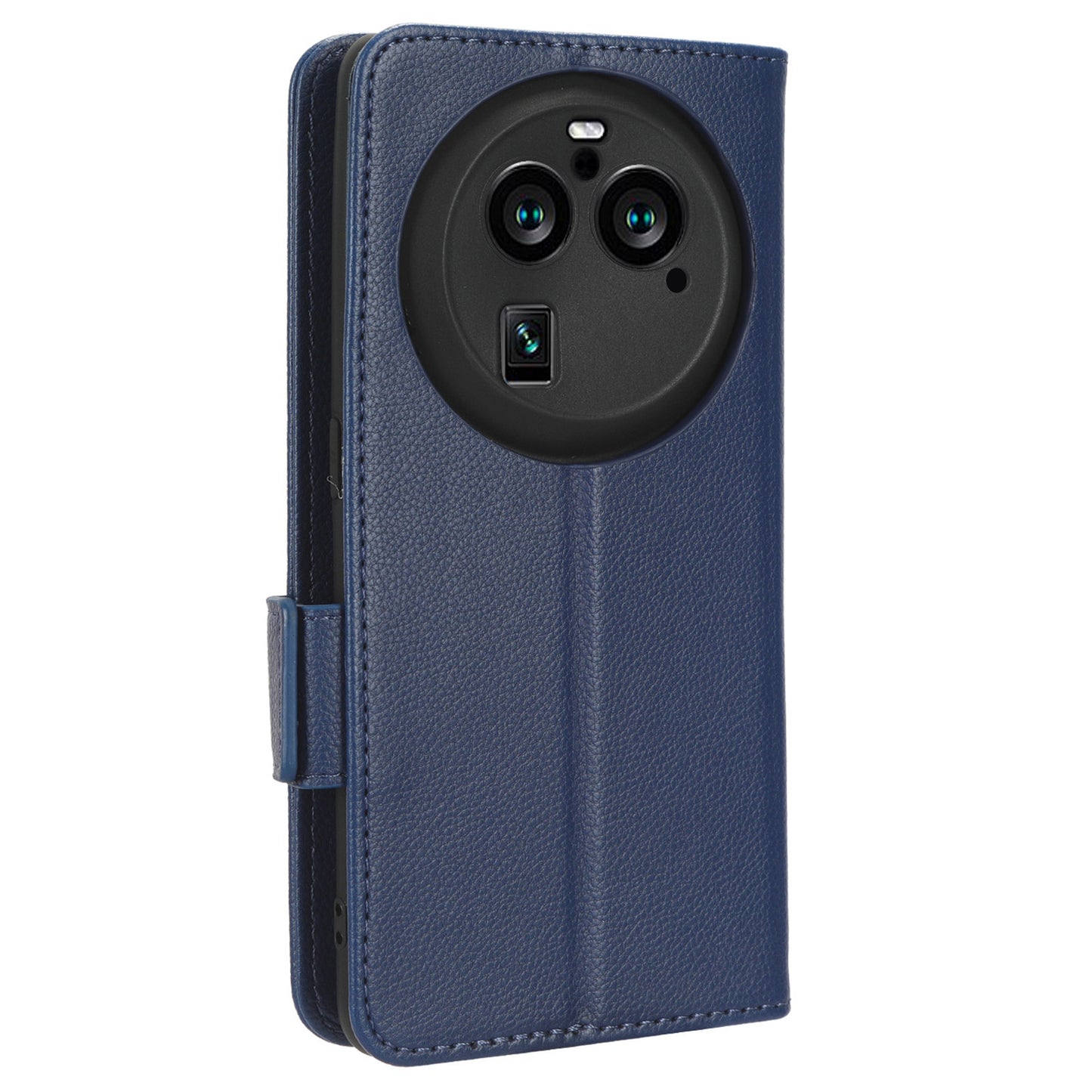 For Oppo Find X6 Pro Litchi Texture PU Leather Case Folio Flip Wallet Stand Phone Cover