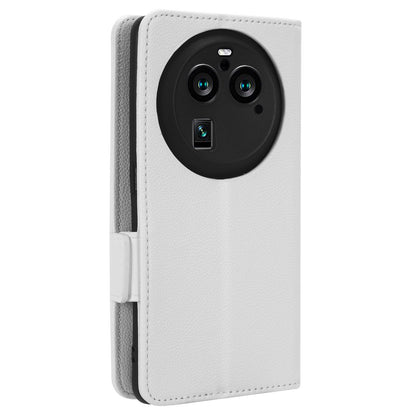 For Oppo Find X6 Pro Litchi Texture PU Leather Case Folio Flip Wallet Stand Phone Cover