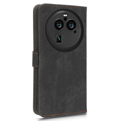 For Oppo Find X6 Pro PU Leather Phone Cover RFID Blocking Wallet Stand Case with Strap