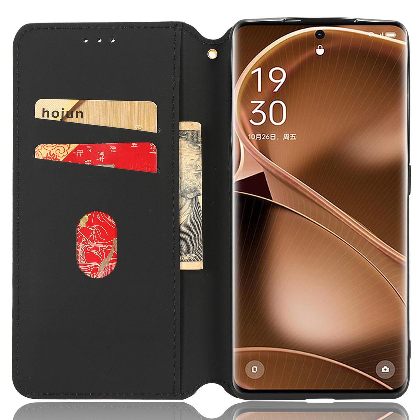 For Oppo Find X6 Pro Imprinted Rhombus Pattern PU Leather+TPU Phone Cover Stand Phone Wallet Case