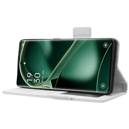 Anti-Dust PU Leather Phone Case for Oppo Find X6 , Litchi Texture Folio Flip Wallet Stand Phone Cover