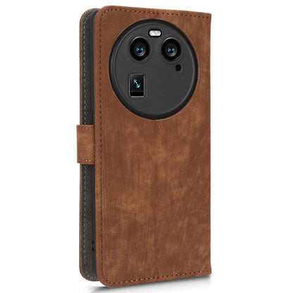 For Oppo Find X6 Shockproof Phone Cover PU Leather RFID Blocking Wallet Stand Case with Strap