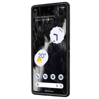 Matte Shell for Google Pixel 8 Pro TPU Cover Phone Case with Mirror-like Ring Kickstand