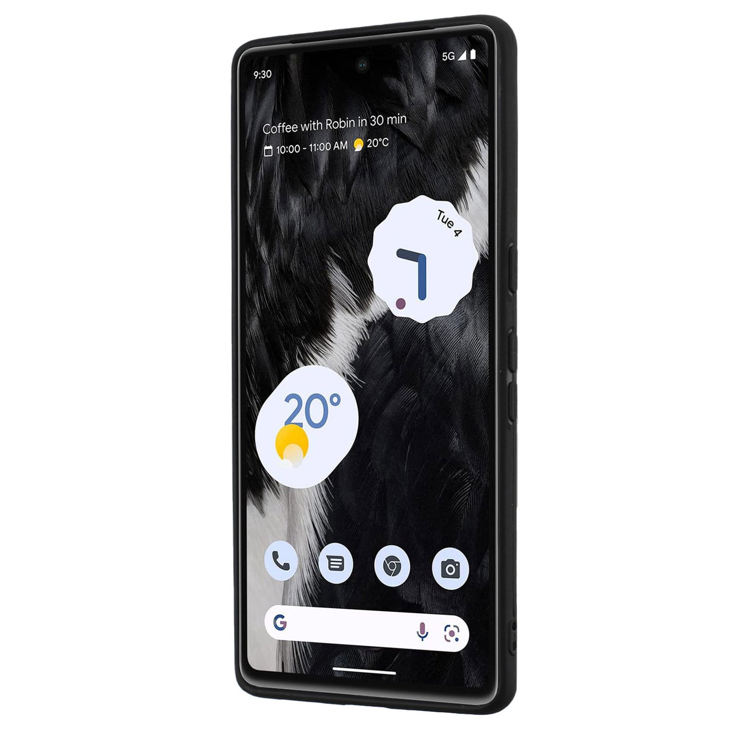 For Google Pixel 7 Pro 5G Back Protector TPU Cover Phone Case with Ring Kickstand Matte Shell