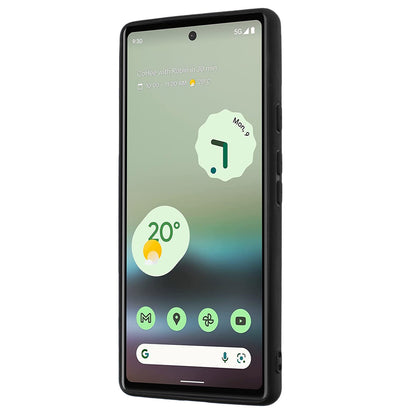 For Google Pixel 7a Matte Back Protector TPU Cover Phone Case with Folding Ring Kickstand