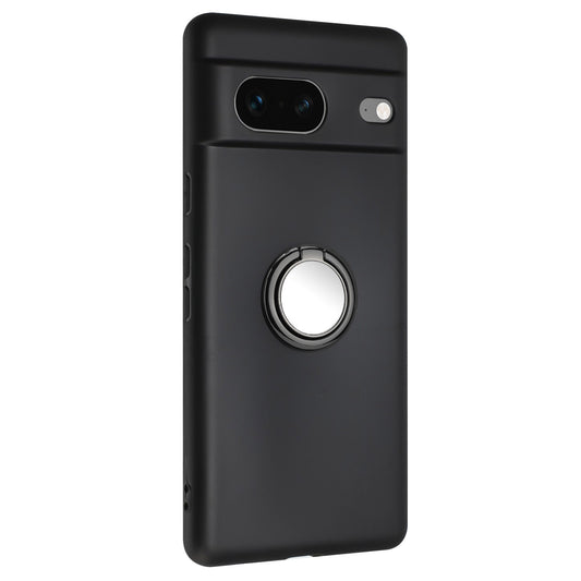 For Google Pixel 8 Shockproof Back Protector TPU Cover Matte Phone Case with Ring Kickstand