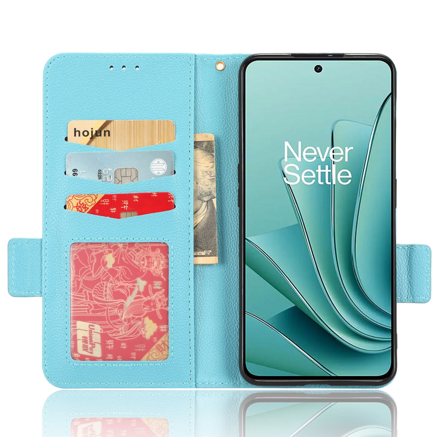 PU Leather Case for OnePlus Nord 3 5G / Ace 2V Litchi Texture Folio Flip Wallet Stand Phone Cover
