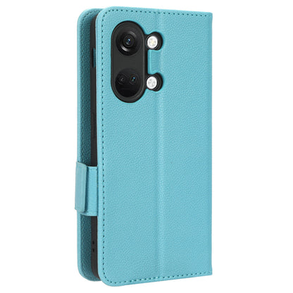 PU Leather Case for OnePlus Nord 3 5G / Ace 2V Litchi Texture Folio Flip Wallet Stand Phone Cover