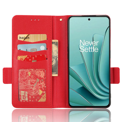PU Leather Case for OnePlus Nord 3 5G / Ace 2V Litchi Texture Folio Flip Wallet Stand Phone Cover