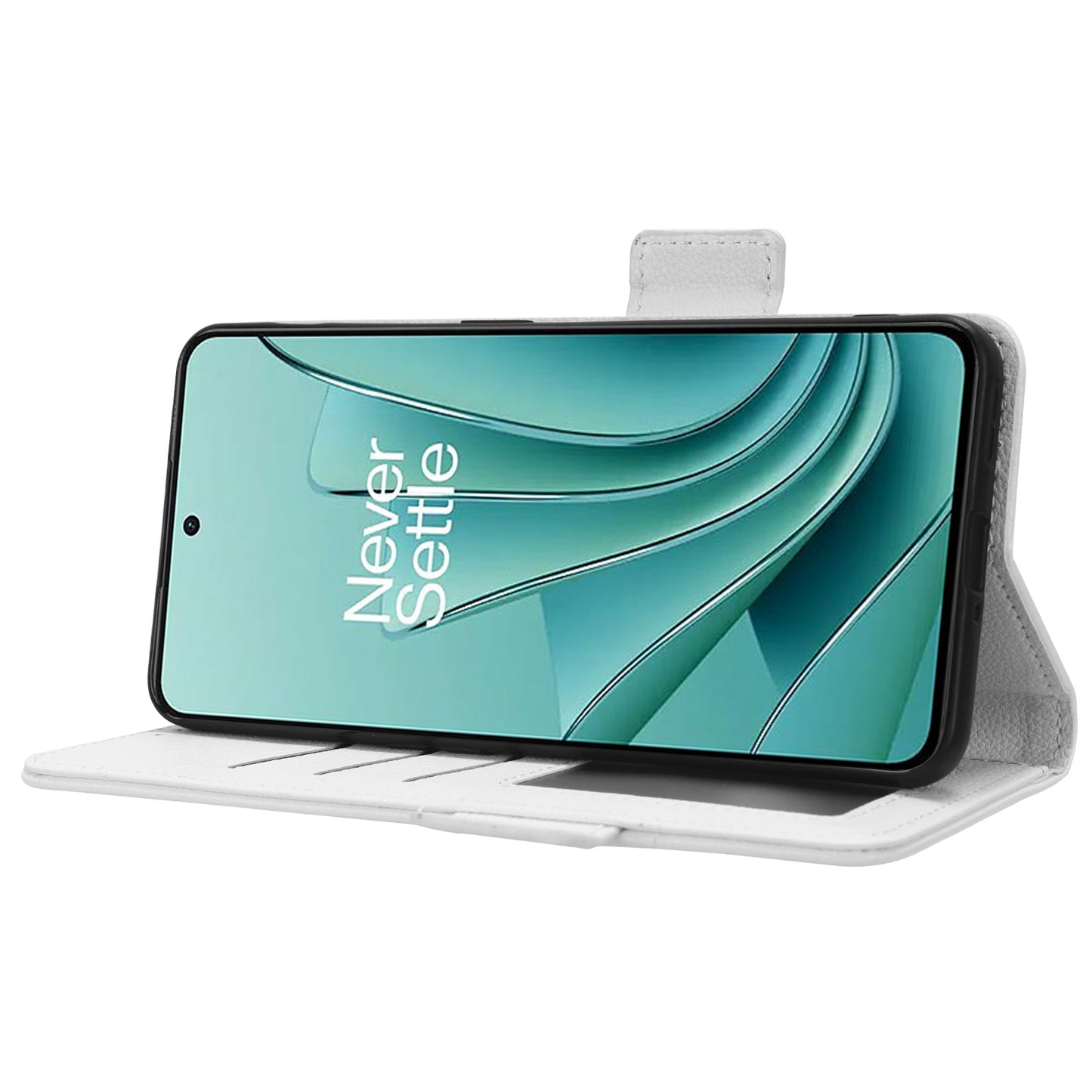 PU Leather Case for OnePlus Nord 3 5G / Ace 2V Litchi Texture Folio Flip Wallet Stand Phone Cover