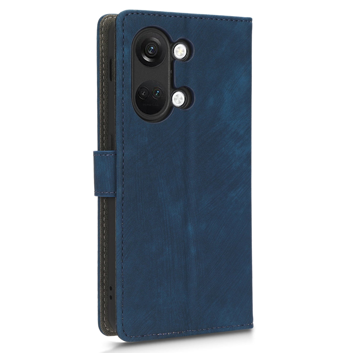 For OnePlus Nord 3 5G / Ace 2V Cell Phone Stand Case PU Leather RFID Blocking Wallet Cover with Strap