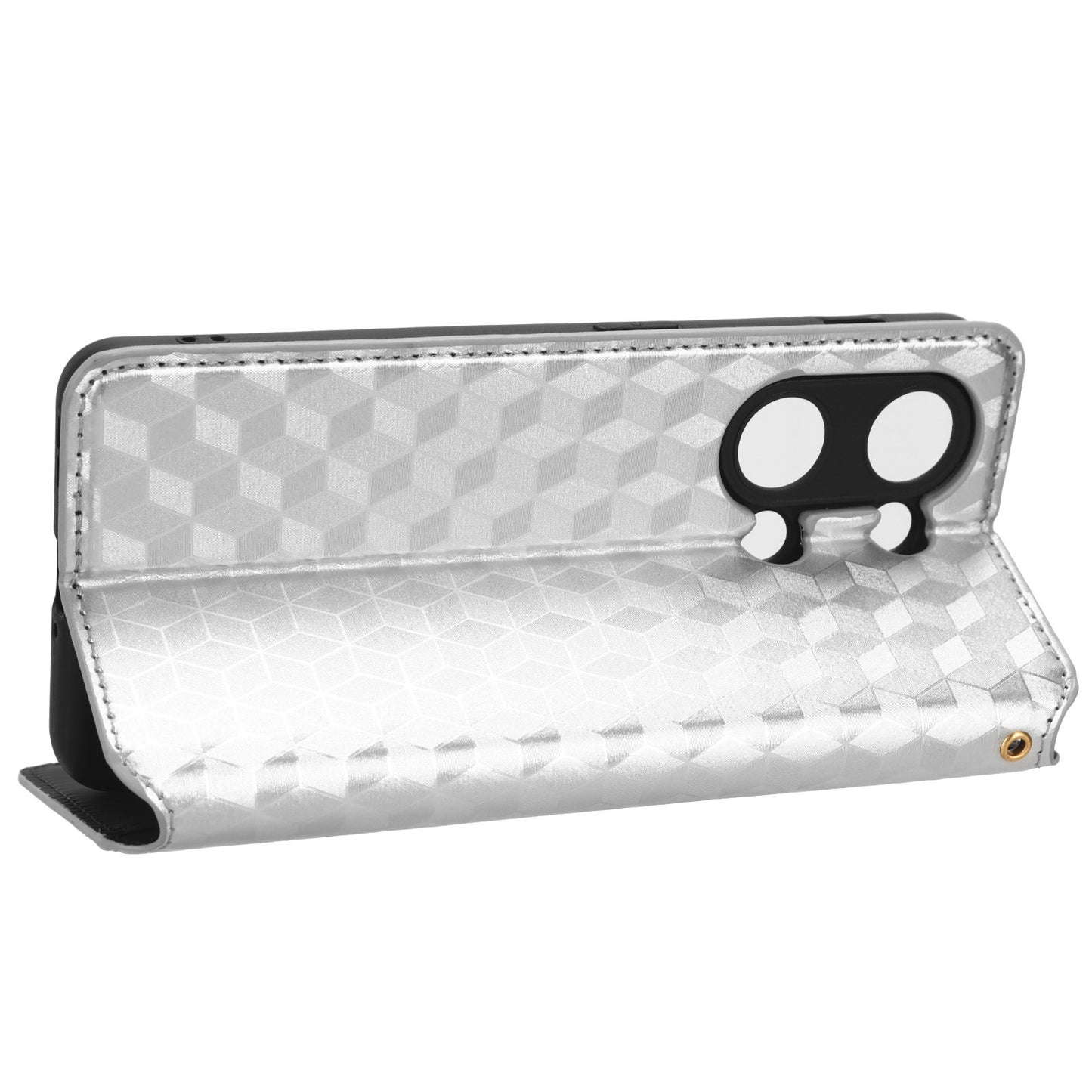 For OnePlus Nord 3 5G / Ace 2V Imprinted Rhombus Pattern PU Leather Phone Cover Stand Phone Wallet Case