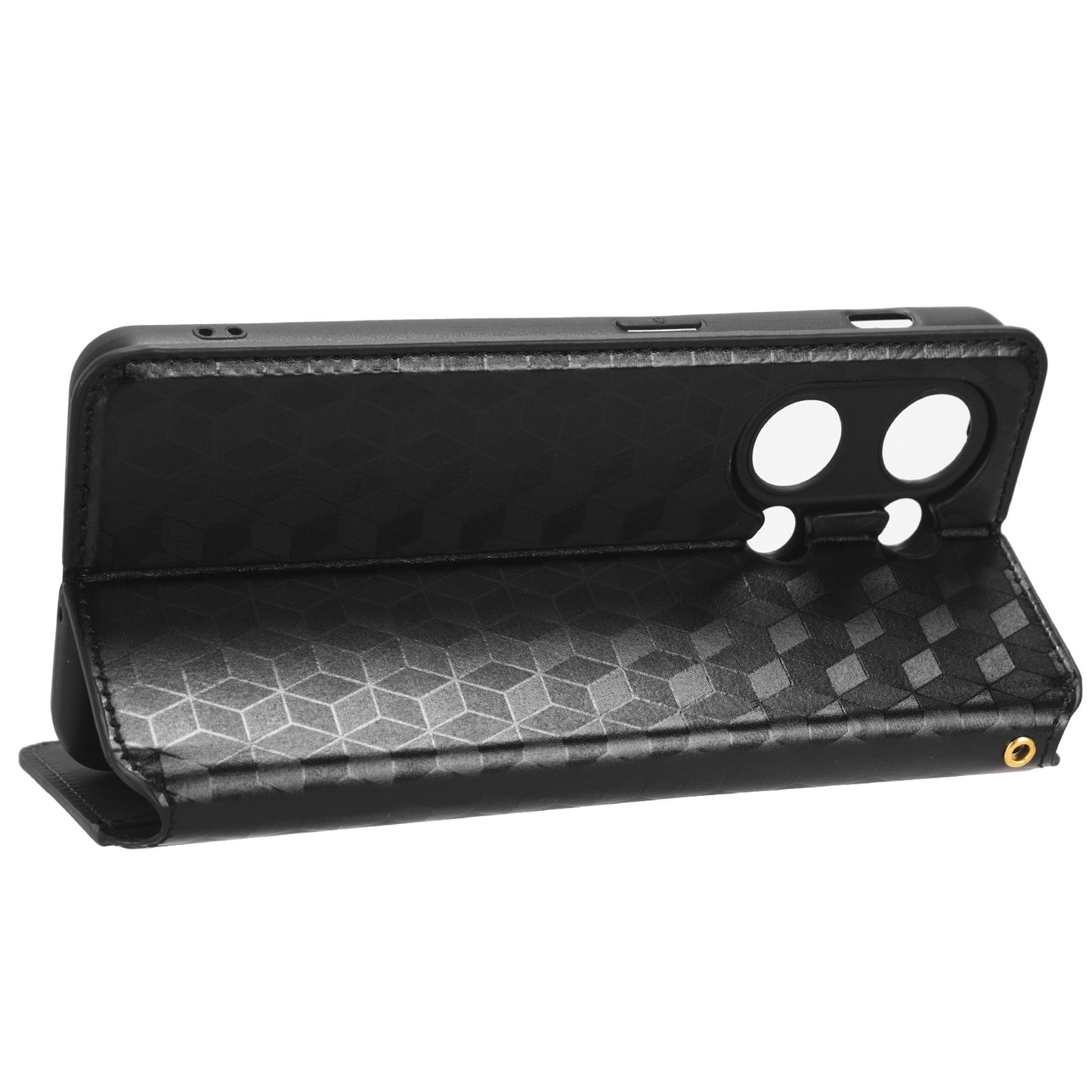 For OnePlus Nord 3 5G / Ace 2V Imprinted Rhombus Pattern PU Leather Phone Cover Stand Phone Wallet Case