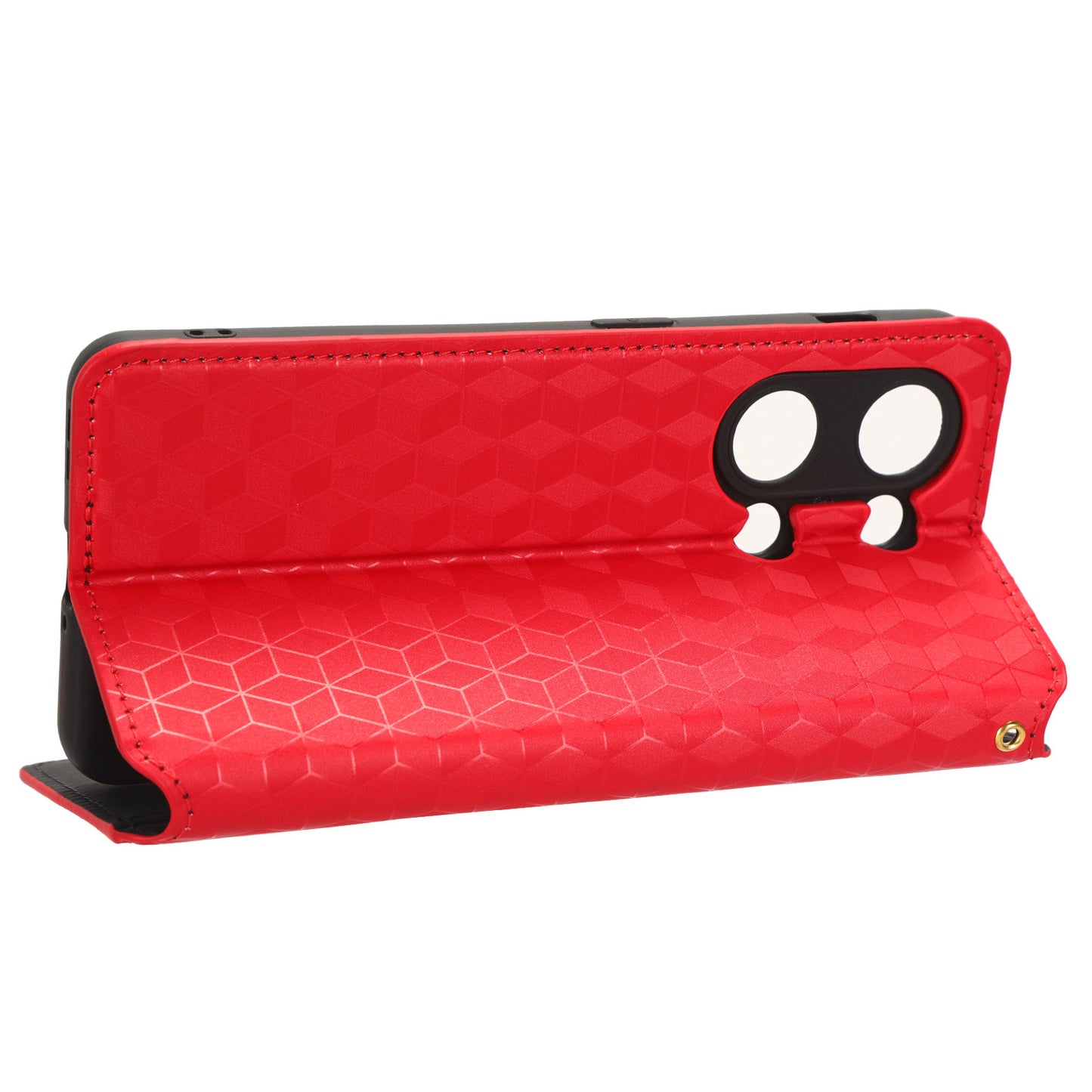 For OnePlus Nord 3 5G / Ace 2V Imprinted Rhombus Pattern PU Leather Phone Cover Stand Phone Wallet Case