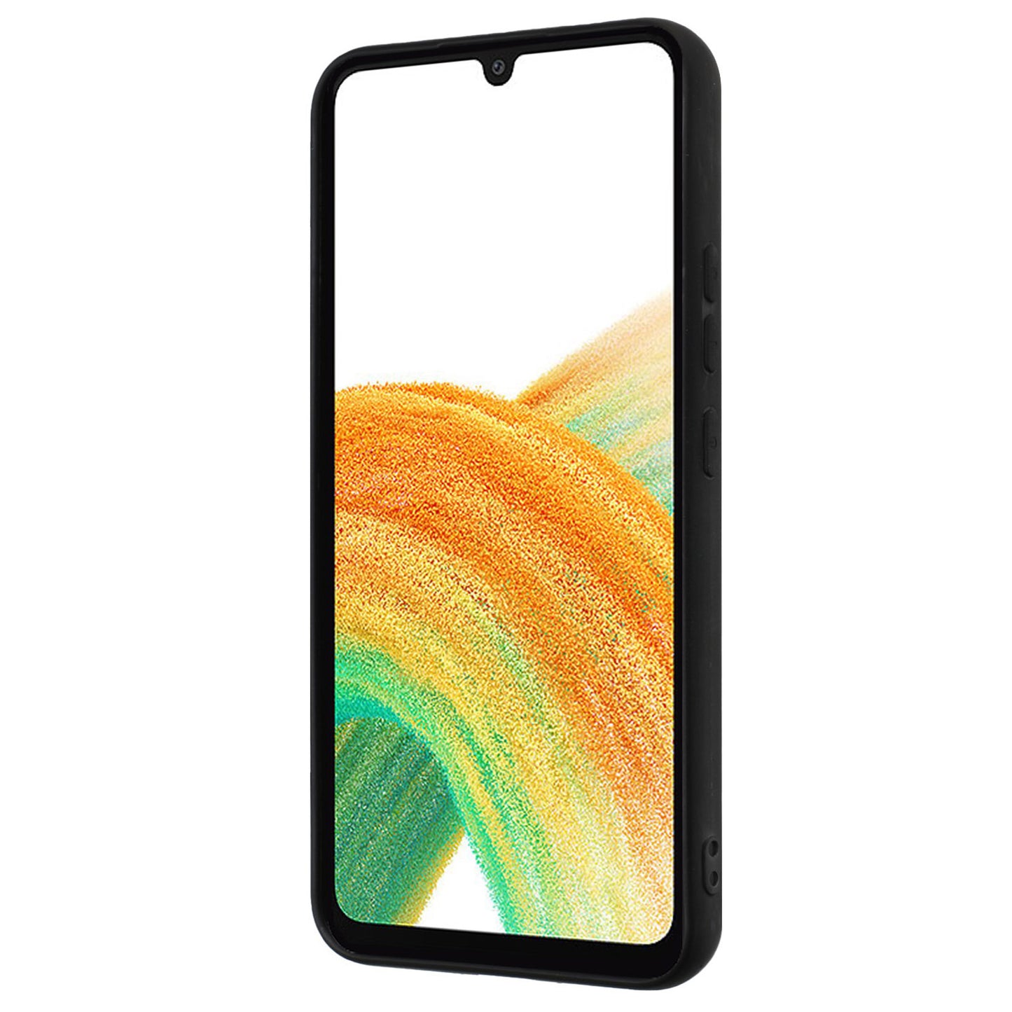 For Samsung Galaxy A24 4G Phone TPU Case with Ring Kickstand Matte Cover Support Car Magnet Mount