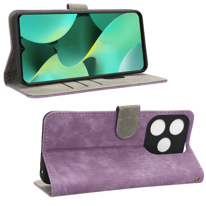 For Tecno Spark 10C RFID Blocking Wallet Cover Phone Stand Case PU Leather Shell with Strap