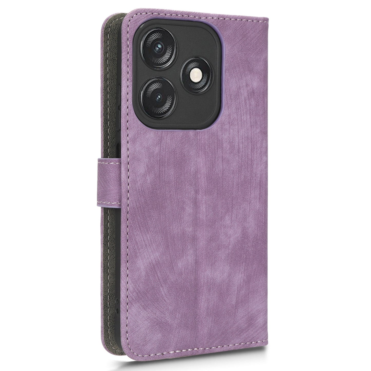 For Tecno Spark 10C RFID Blocking Wallet Cover Phone Stand Case PU Leather Shell with Strap