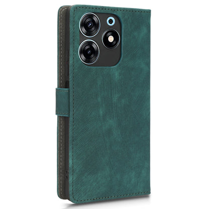 For Tecno Spark 10 Pro KI7 Mobile Phone Cover Stand Case PU Leather RFID Blocking Wallet with Strap