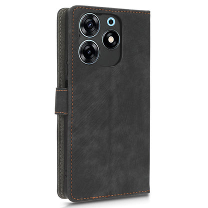 For Tecno Spark 10 Pro KI7 Mobile Phone Cover Stand Case PU Leather RFID Blocking Wallet with Strap