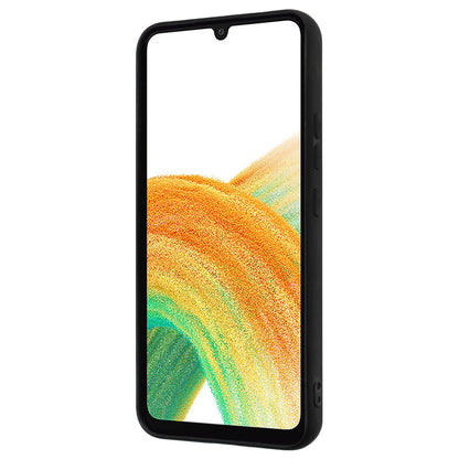 Protective Shell for Samsung Galaxy A34 5G , Mirror-like Ring Kickstand Case Matte TPU Phone Cover