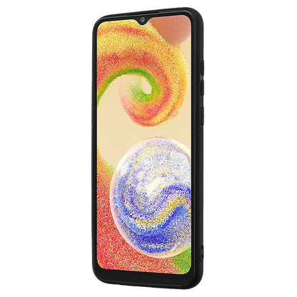 For Samsung Galaxy A04e 4G / F04 4G / M04 4G Phone Cover, Matte TPU Case with Ring Kickstand