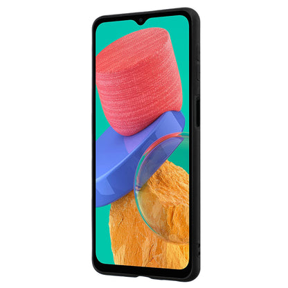 Matte Phone Case for Samsung Galaxy A12 / M12 Fall-proof TPU Back Cover with Ring Kickstand