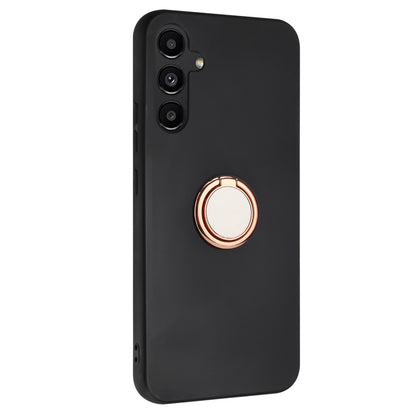 Back Protector for Samsung Galaxy A14 4G / 5G Shockproof TPU Matte Phone Case with Ring Kickstand